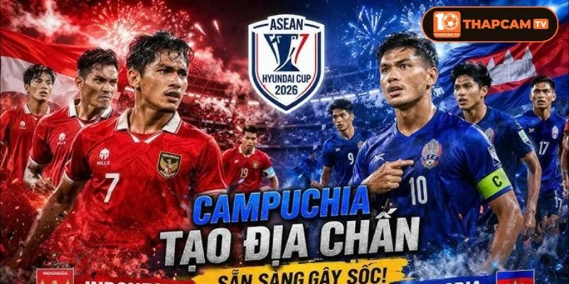 Indonesia là đội bóng trẻ với phong độ đang lên ở bảng B ASEAN CUP 2026.
