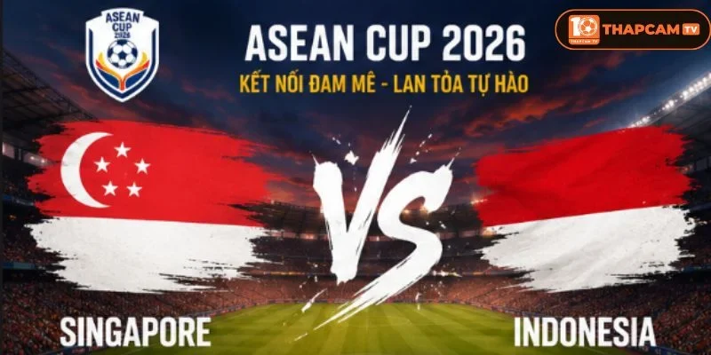 Lịch sử đối đầu Singapore vs Indonesia cho thấy Indonesia quá mạnh trước đối thủ.