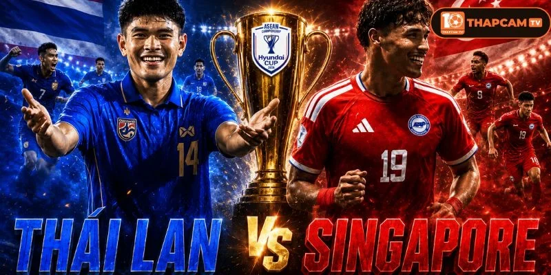 Lịch sử đối đầu Thái Lan vs Singapore cho thấy Thái Lan luôn là đội cửa trên.